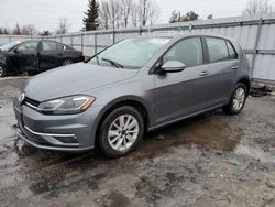 Salvage cars for sale from Copart Bowmanville, ON: 2018 Volkswagen Golf S