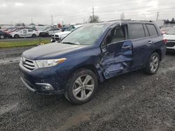 Toyota salvage cars for sale: 2013 Toyota Highlander Limited