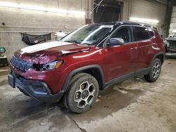 Salvage cars for sale from Copart Angola, NY: 2022 Jeep Compass Trailhawk