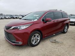 Salvage cars for sale from Copart San Antonio, TX: 2021 Toyota Sienna Limited