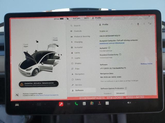 2022 Tesla Model 3