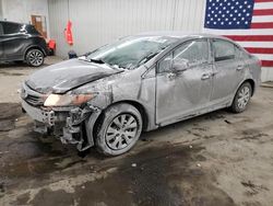 Honda Civic salvage cars for sale: 2012 Honda Civic LX