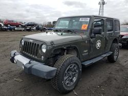 Jeep Wrangler salvage cars for sale: 2015 Jeep Wrangler Unlimited Sahara