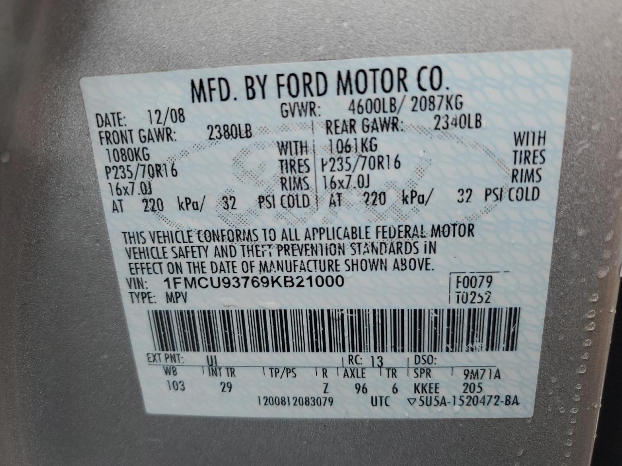 2009 Ford Escape xlt