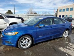 Vehiculos salvage en venta de Copart Littleton, CO: 2018 Ford Fusion SE Hybrid