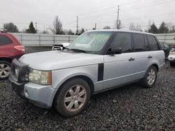 Land Rover salvage cars for sale: 2007 Land Rover Range Rover HSE