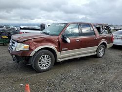 Ford Expedition salvage cars for sale: 2007 Ford Expedition EL Eddie Bauer