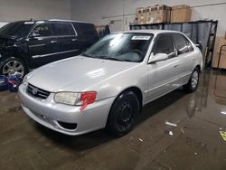 Toyota Vehiculos salvage en venta: 2001 Toyota Corolla CE