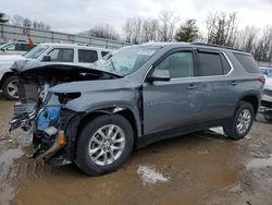 Chevrolet salvage cars for sale: 2021 Chevrolet Traverse LT