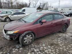 Honda salvage cars for sale: 2012 Honda Civic LX