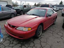 Salvage cars for sale from Copart Woodburn, OR: 1996 Ford Mustang