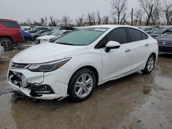 Chevrolet Cruze salvage cars for sale: 2018 Chevrolet Cruze LT