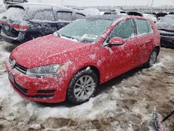 Salvage cars for sale from Copart Elgin, IL: 2015 Volkswagen Golf