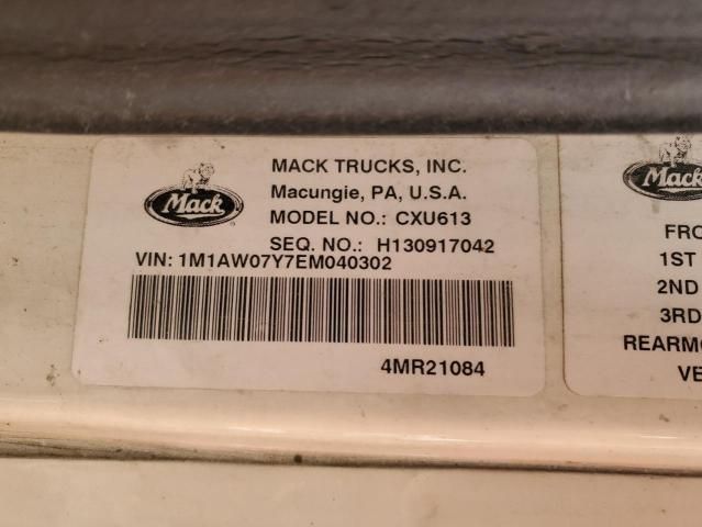 2014 Mack 600 CXU600