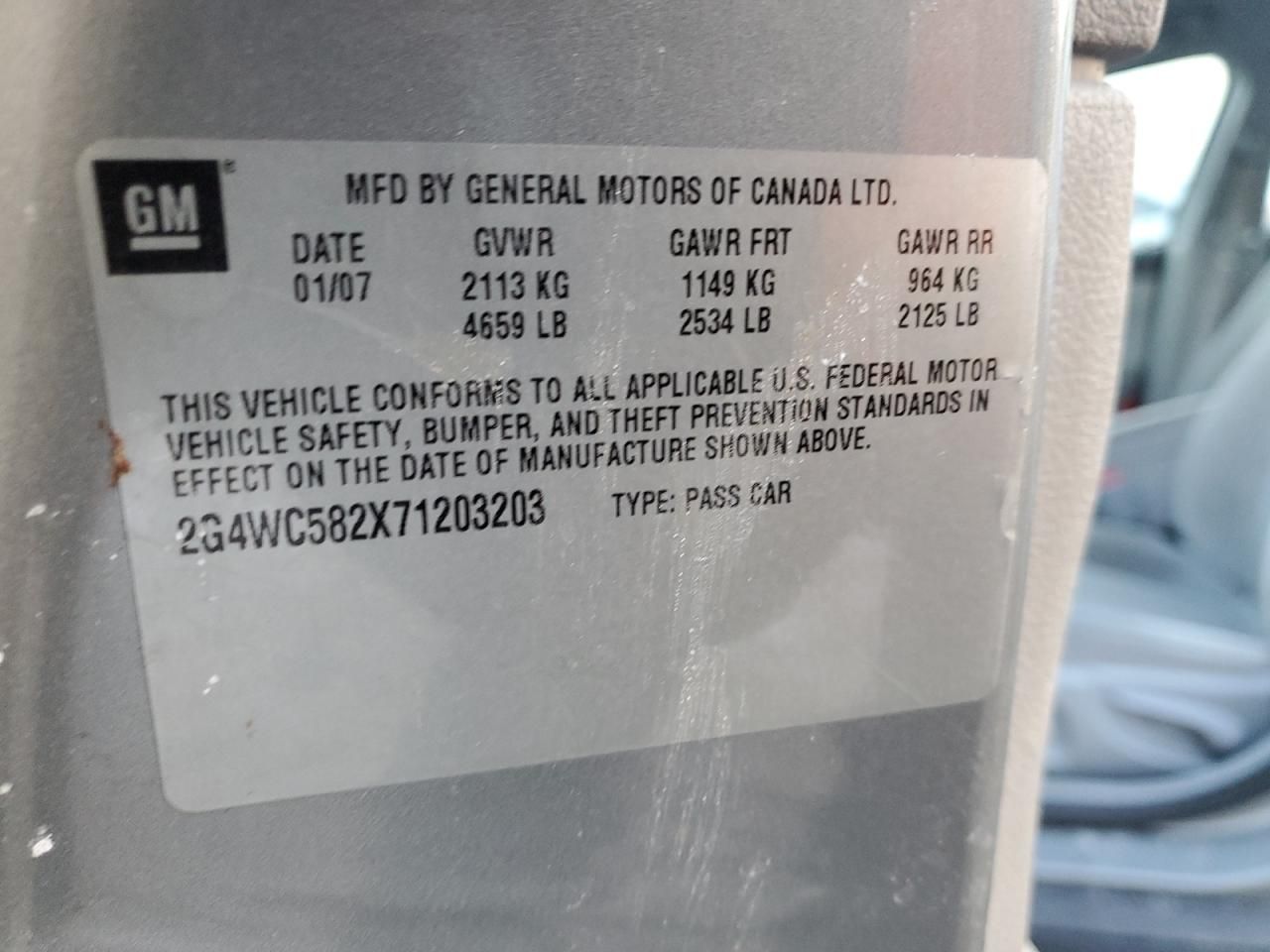 2007 Buick Lacrosse cx