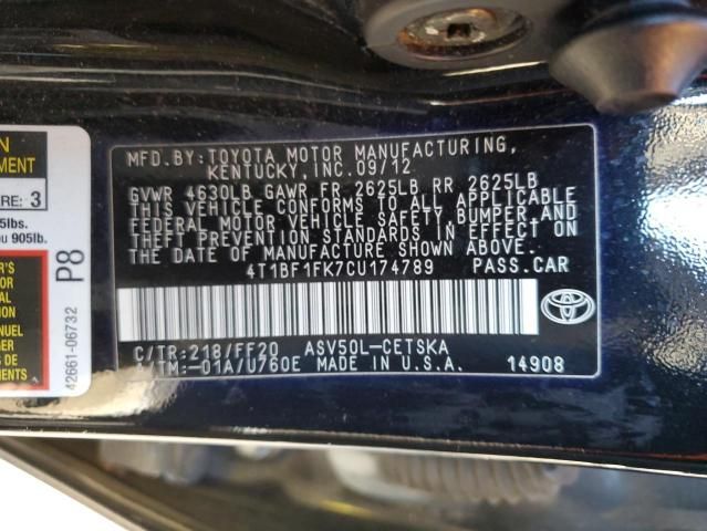 2012 Toyota Camry Base