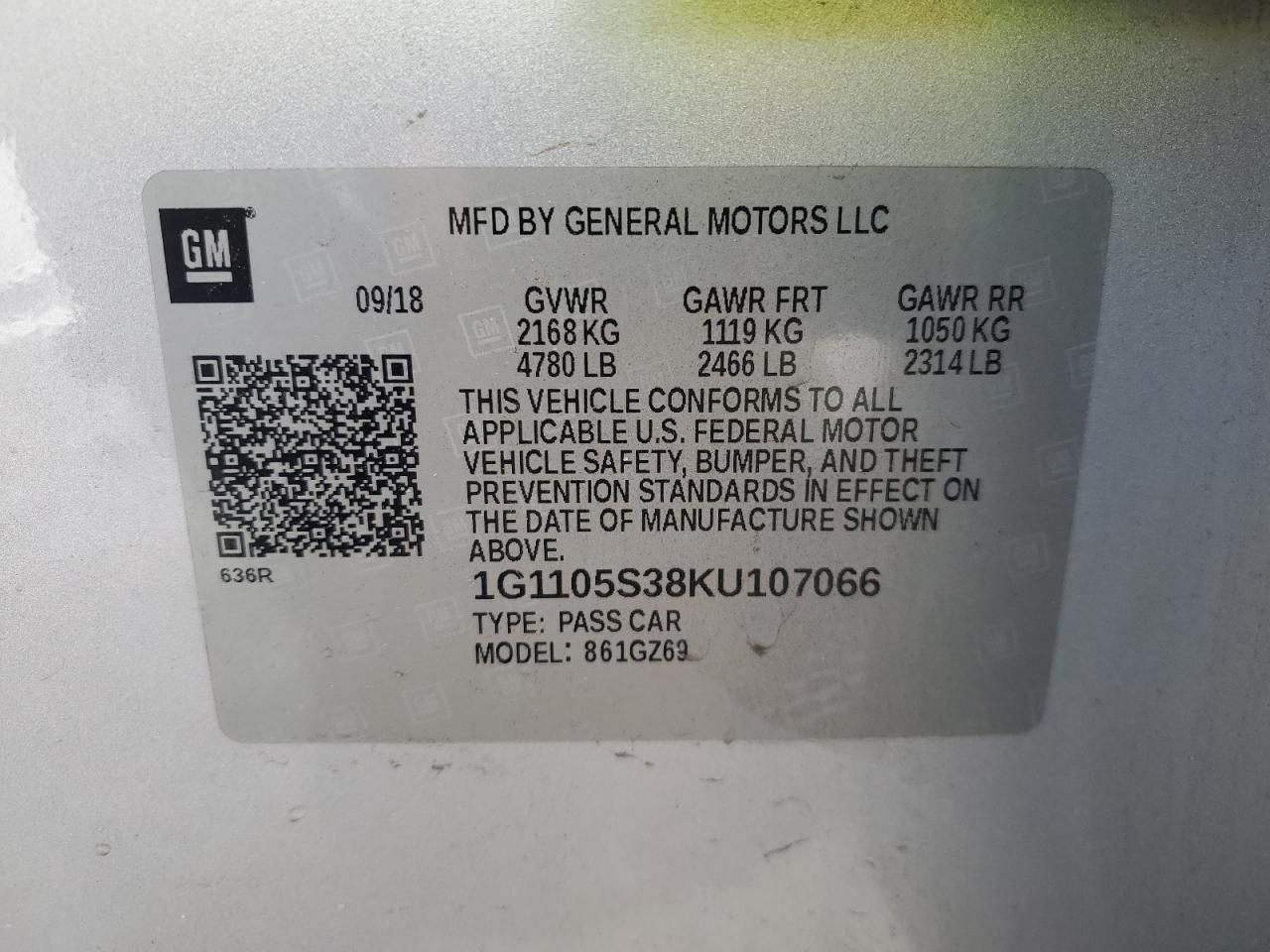 2019 Chevrolet Impala Premier