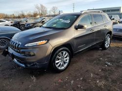 Salvage cars for sale from Copart Chicago Heights, IL: 2016 Jeep Cherokee Limited