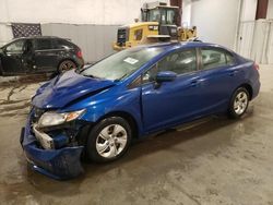 Honda Civic salvage cars for sale: 2015 Honda Civic LX