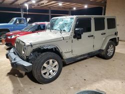 Jeep Wrangler salvage cars for sale: 2017 Jeep Wrangler Unlimited Sahara