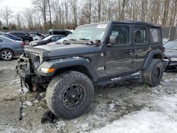 Jeep Wrangler salvage cars for sale: 2018 Jeep Wrangler Unlimited Sport