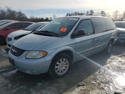 Chrysler Town & Country lxi salvage cars for sale: 2002 Chrysler Town & Country LXI