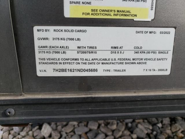 2022 Other 2022 Rock Solid 16FT Enclosed