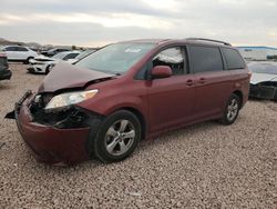 Salvage cars for sale from Copart Phoenix, AZ: 2018 Toyota Sienna LE