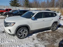 Volkswagen salvage cars for sale: 2022 Volkswagen Atlas SEL