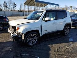 Jeep Renegade salvage cars for sale: 2017 Jeep Renegade Limited