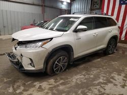 Toyota salvage cars for sale: 2019 Toyota Highlander Hybrid