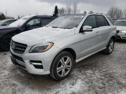 Mercedes-Benz salvage cars for sale: 2015 Mercedes-Benz ML 350 Bluetec