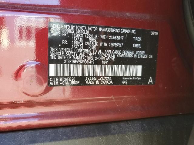 2019 Toyota Rav4 LE