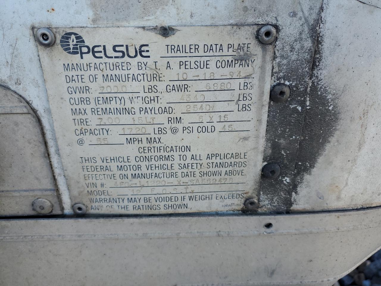 1995 Fleetwod Trailer