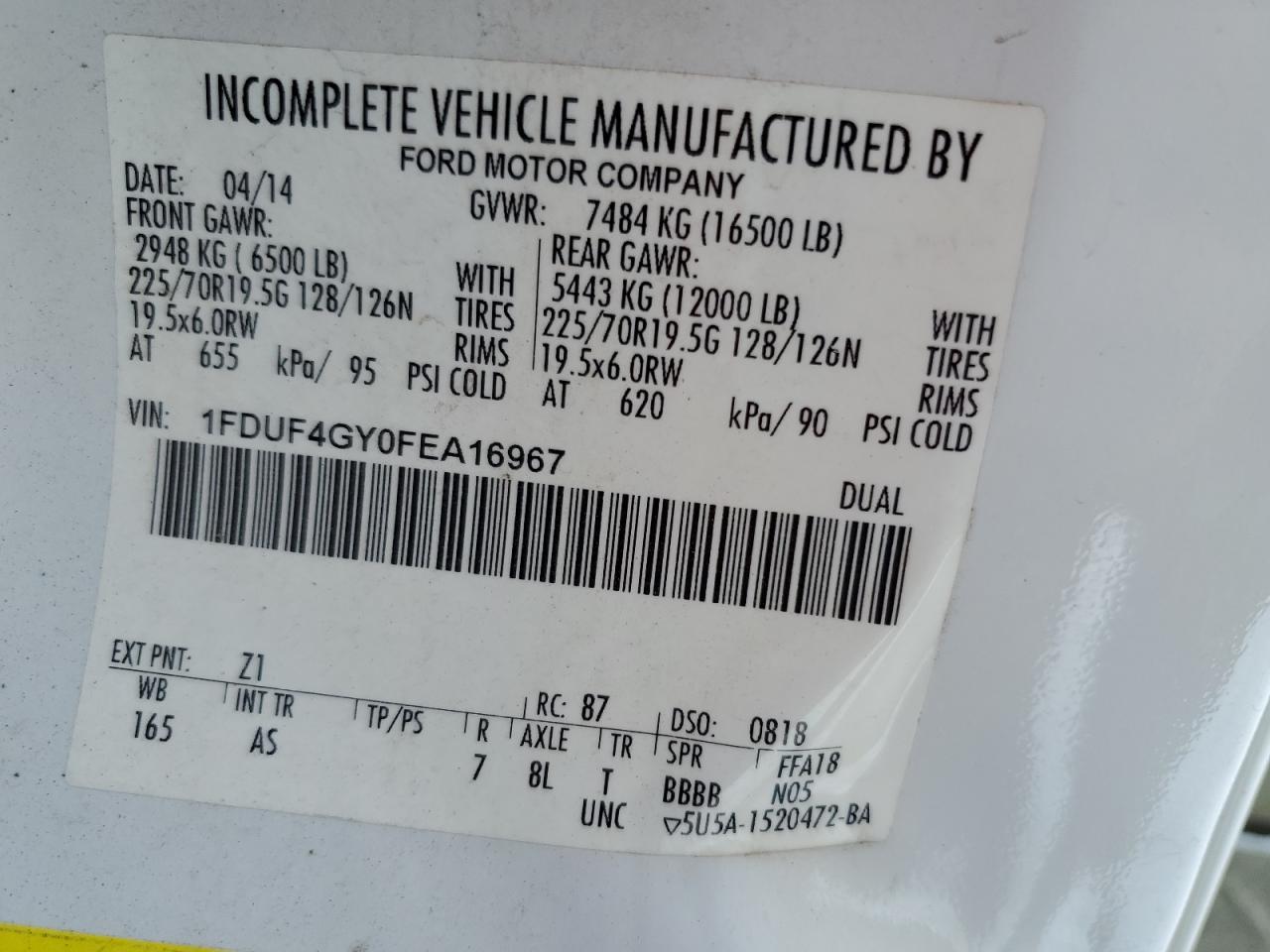 2015 Ford F450 Super Duty