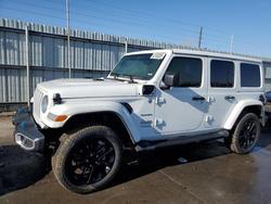 Jeep salvage cars for sale: 2022 Jeep Wrangler Unlimited Sahara 4XE