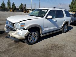 Ford Explorer salvage cars for sale: 2007 Ford Explorer Eddie Bauer