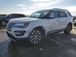 Ford Explorer salvage cars for sale: 2016 Ford Explorer Platinum