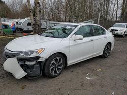 Honda Accord salvage cars for sale: 2017 Honda Accord EXL