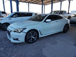 Salvage cars for sale from Copart Phoenix, AZ: 2019 Infiniti Q60 Pure