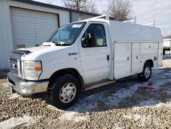 Salvage cars for sale from Copart Rogersville, MO: 2014 Ford Econoline E350 Super Duty Cutaway Van