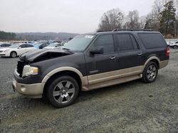 Ford Expedition salvage cars for sale: 2007 Ford Expedition EL Eddie Bauer