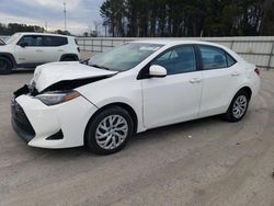 Salvage cars for sale from Copart Dunn, NC: 2019 Toyota Corolla L