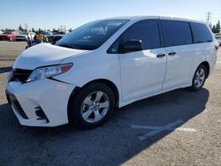 Toyota Sienna salvage cars for sale: 2020 Toyota Sienna L