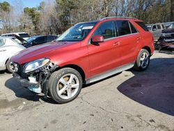 Mercedes-Benz gle-Class salvage cars for sale: 2016 Mercedes-Benz GLE 350