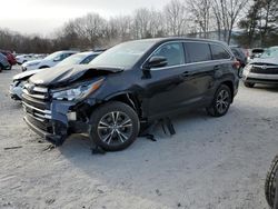 Toyota salvage cars for sale: 2019 Toyota Highlander LE