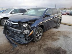 Toyota Highlander Vehiculos salvage en venta: 2016 Toyota Highlander XLE