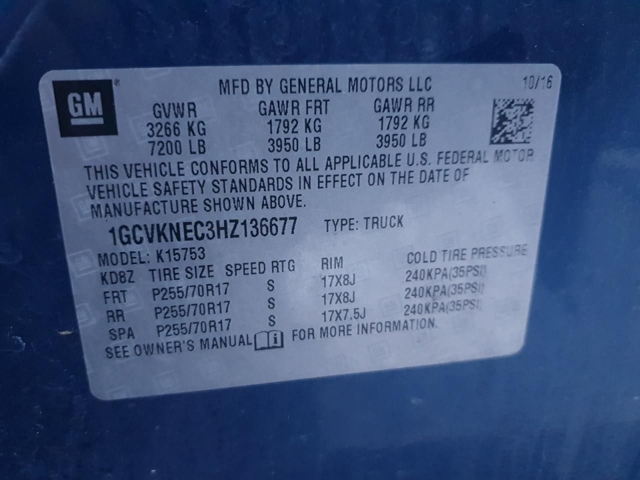 2017 Chevrolet Silverado K1500