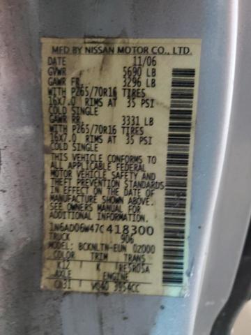 2007 Niss Frontier King Cab LE