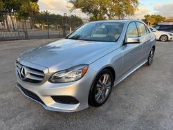 Mercedes-Benz e-Class salvage cars for sale: 2016 Mercedes-Benz E 350